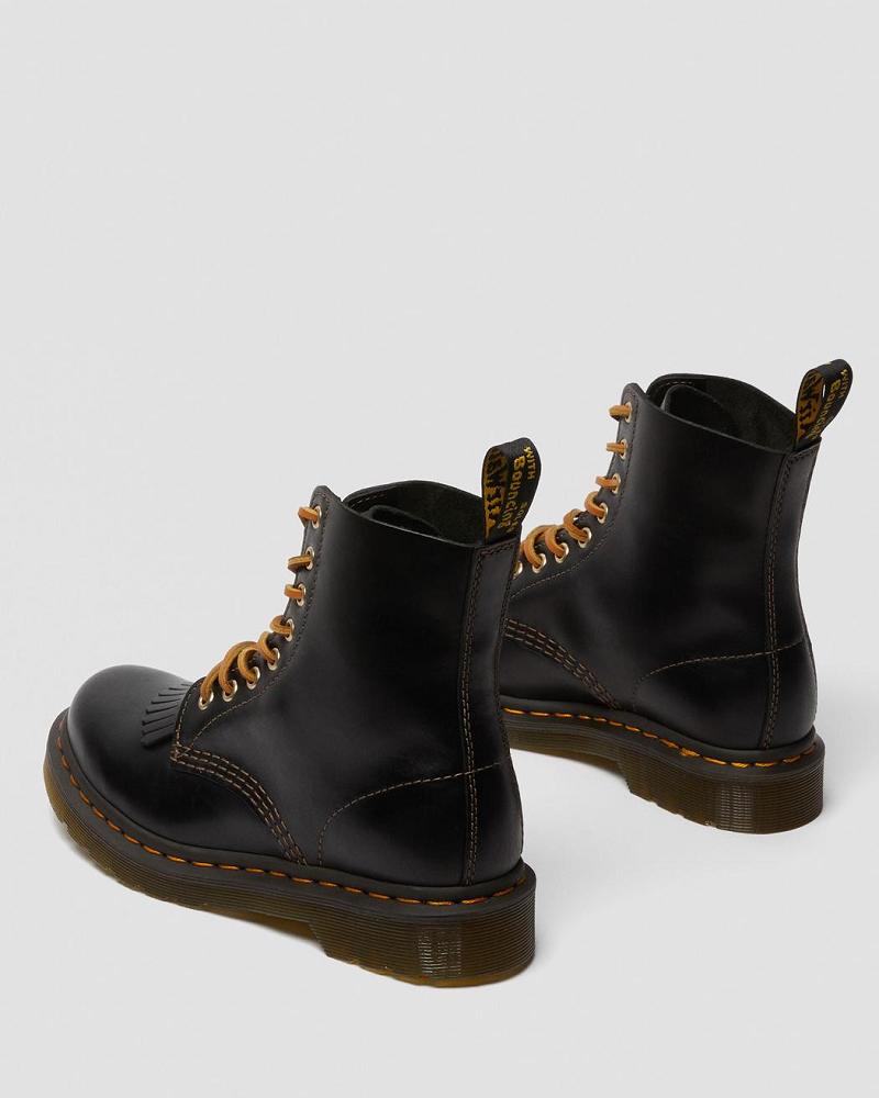 Black Women's Dr Martens 1460 Pascal Abruzzo Leather Ankle Boots | CA 14NWY